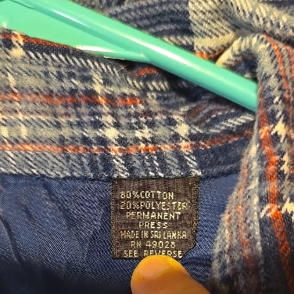 Authentic Western Youngbloods Long Sleeve Blue Plaid FlannelShirt XL - Picture 3 of 5